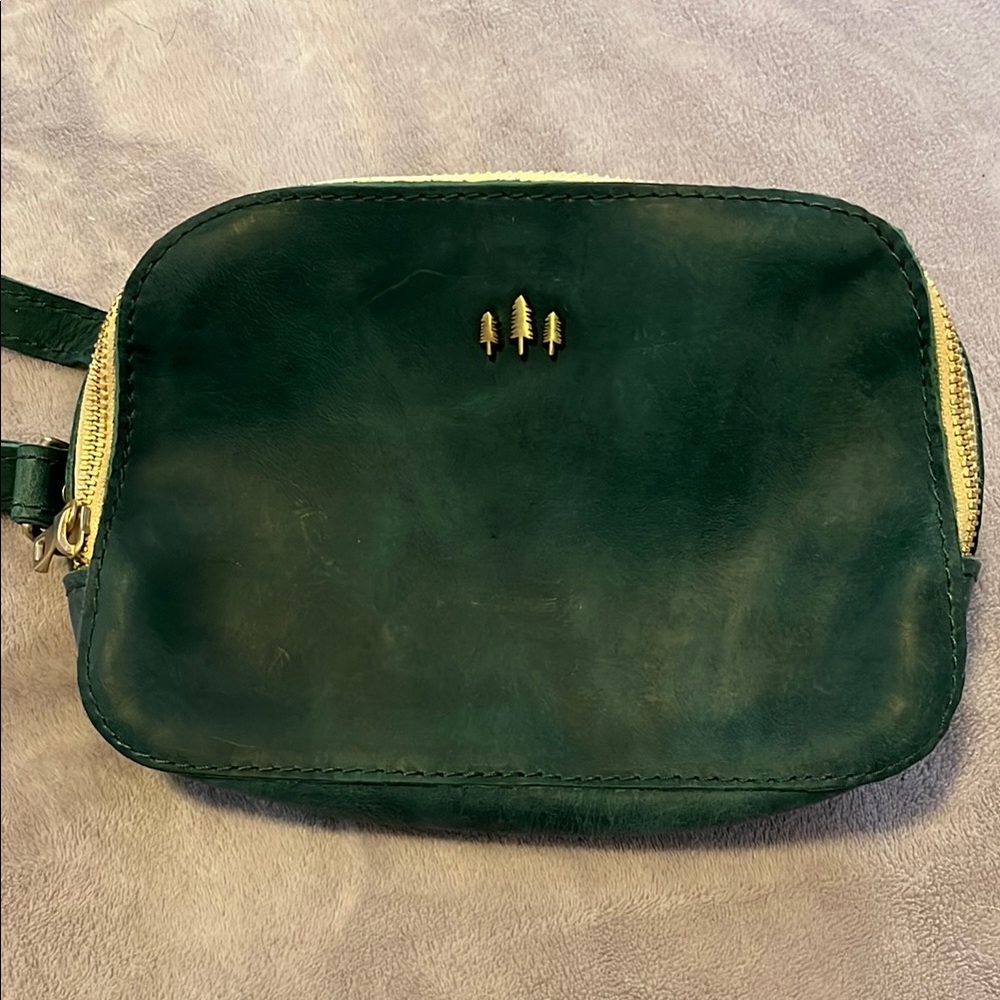 Green Leather Scarlett sling Bag